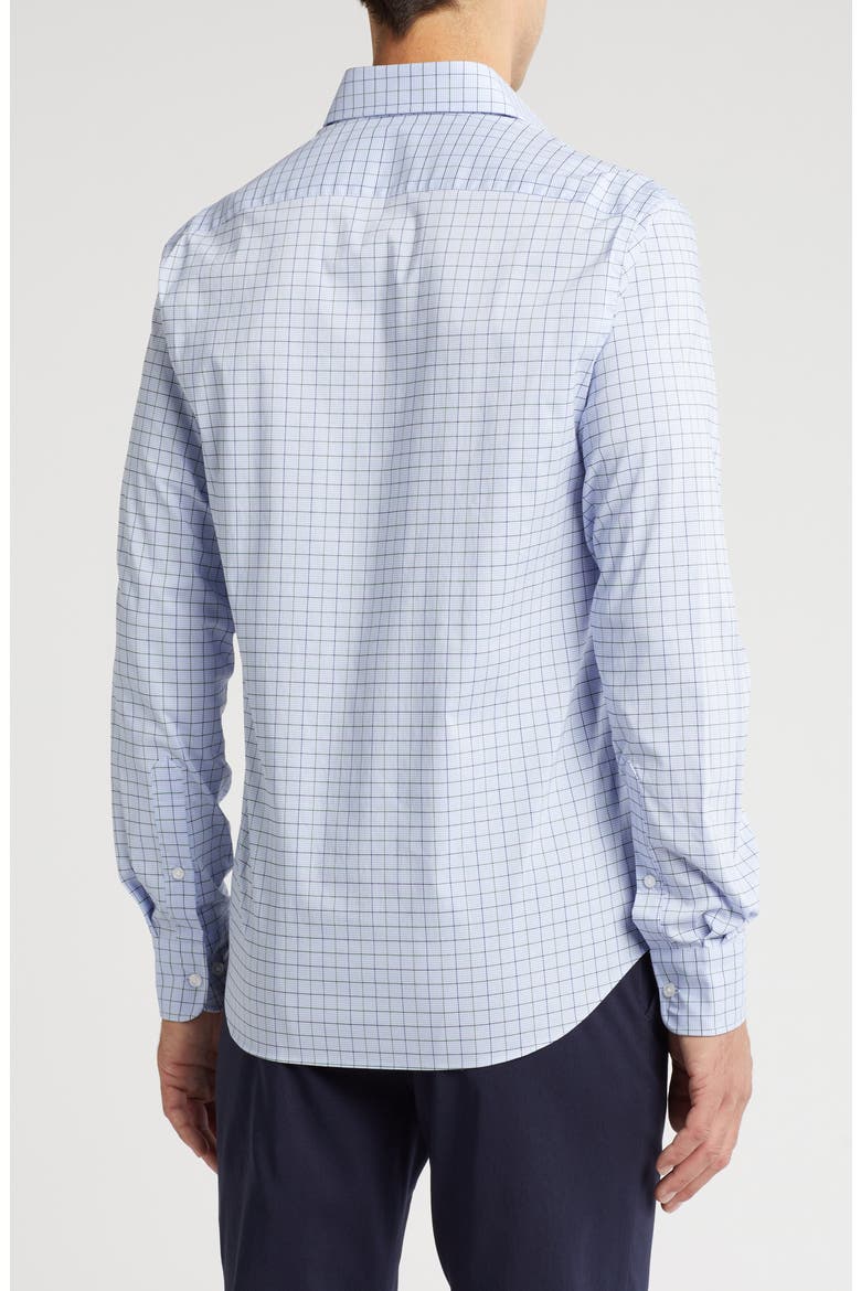 Check All-Season Stretch Long Sleeve Slim Fit Dress Shirt, Alternate, color, GREEN MULTI