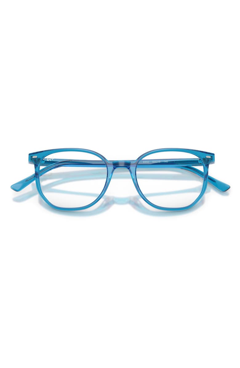 Ray-Ban Elliot 48mm Irregular Optical Glasses, Alternate, color, Blue