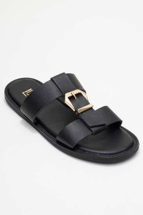 Sveta Leather Buckled Sandal (Women)