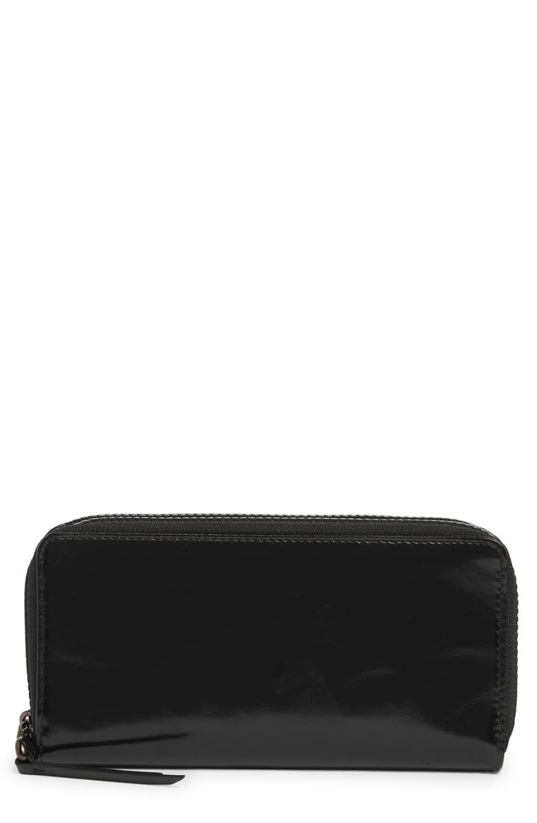 HOBO Dixon Large Zip Wallet, Main, color, Black