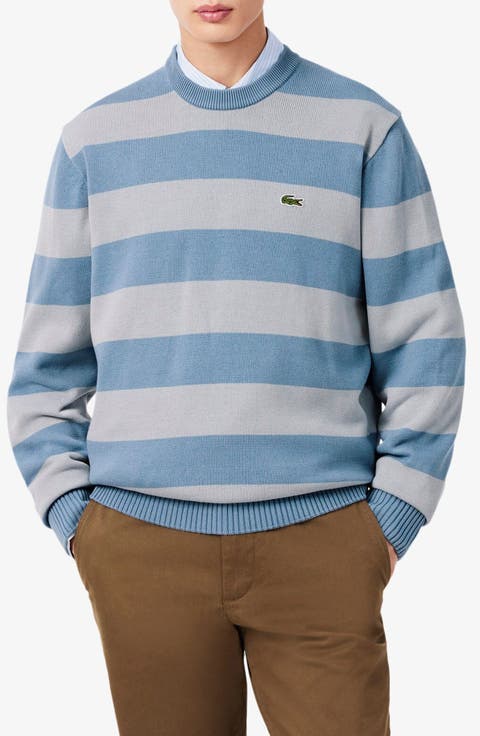 Striped Cotton Crewneck Sweater