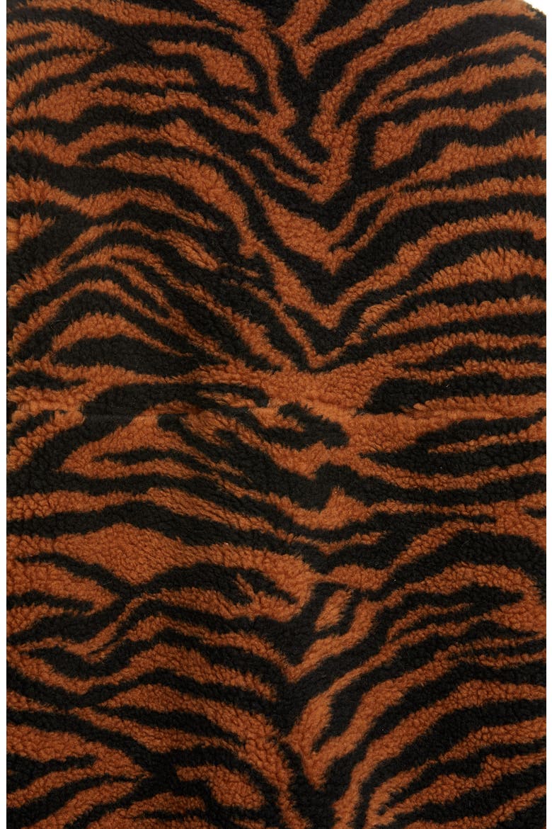Juju Tiger Print Fleece Jacket, Alternate, color, TIGER