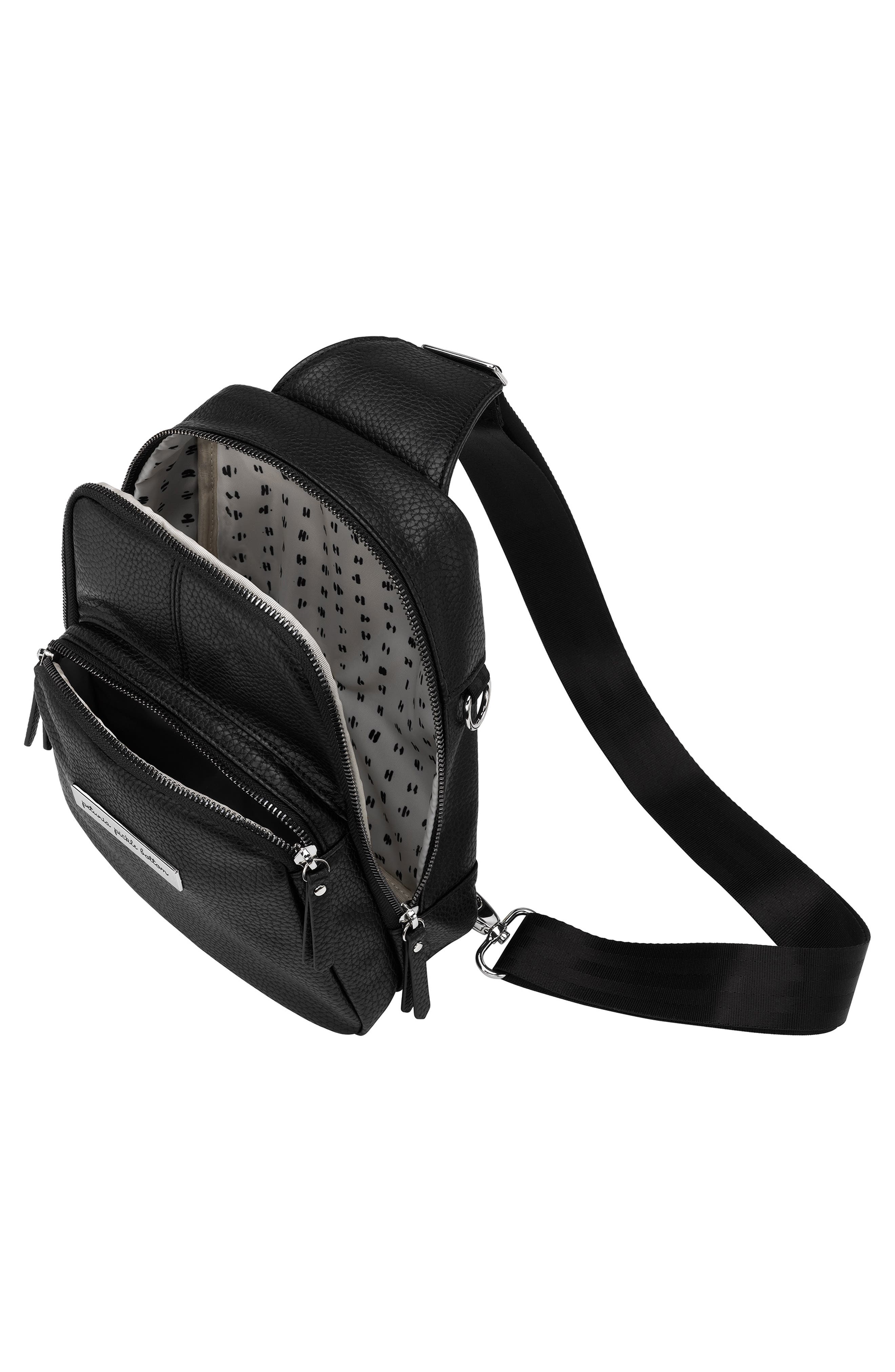 Petunia Pickle Bottom Crisscross Sling Bag, Alternate, color, Ebony