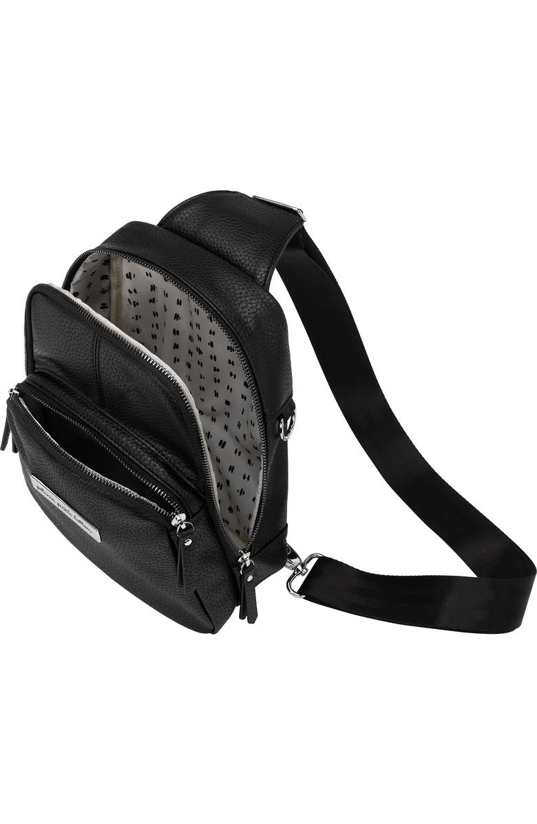 Petunia Pickle Bottom Crisscross Sling Bag, Alternate, color, Ebony