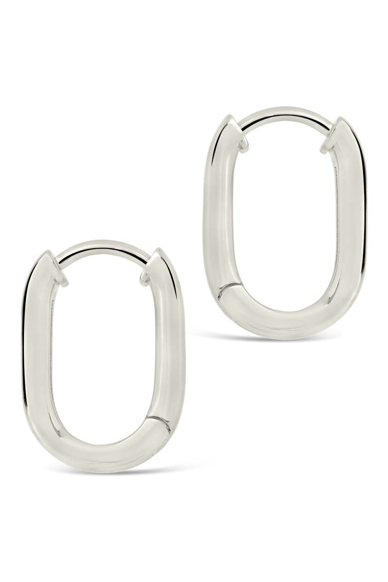 Arlet Hoop Earrings, Alternate, color, SILVER