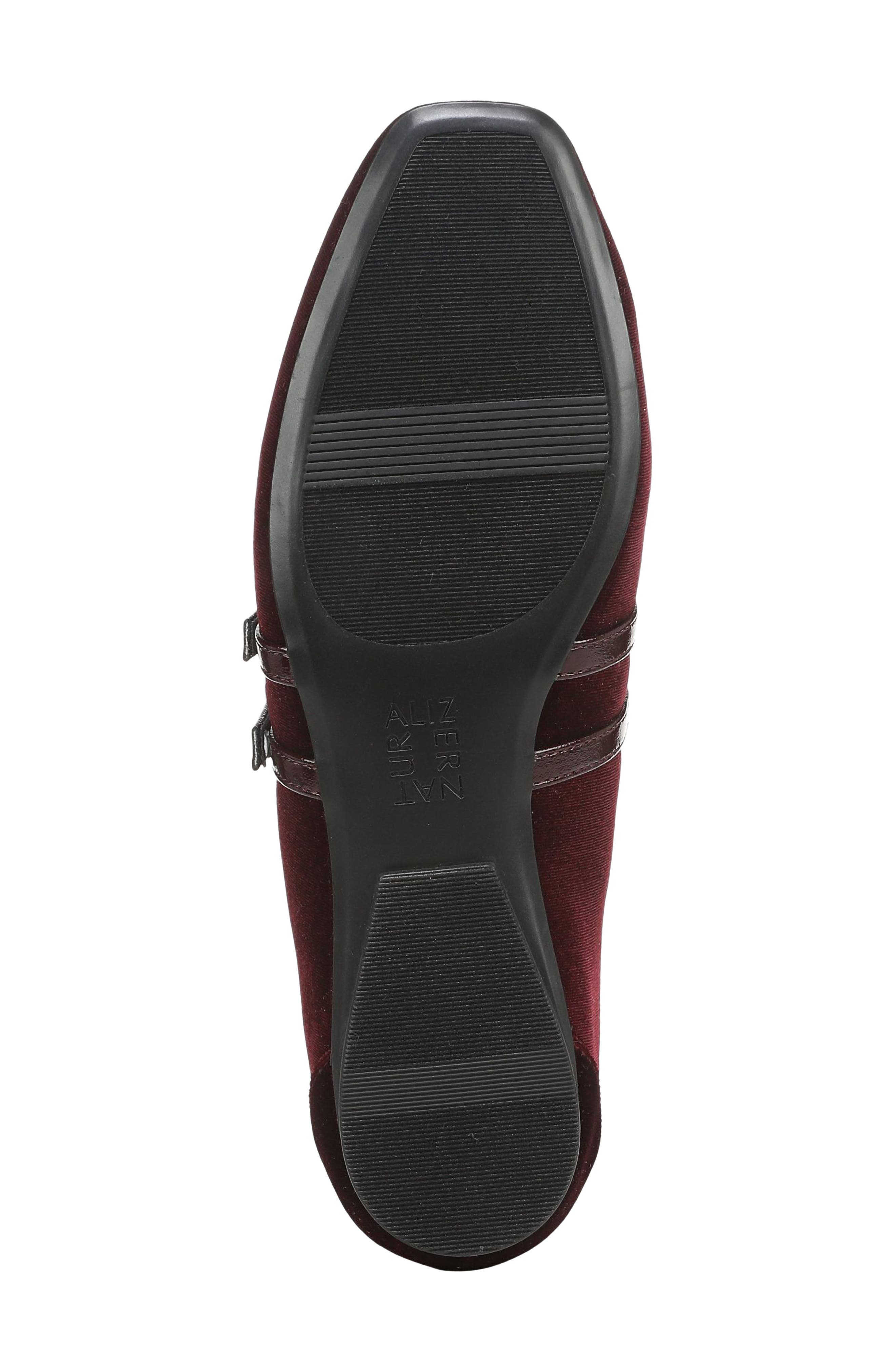 Crista2 Faux Leather Mary Jane Flat, Alternate, color, MERLOT RED VELVET