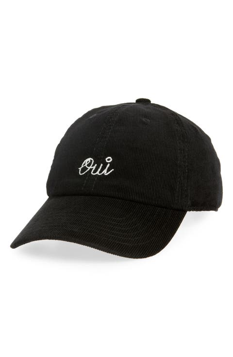 Oui Corduroy Baseball Hat