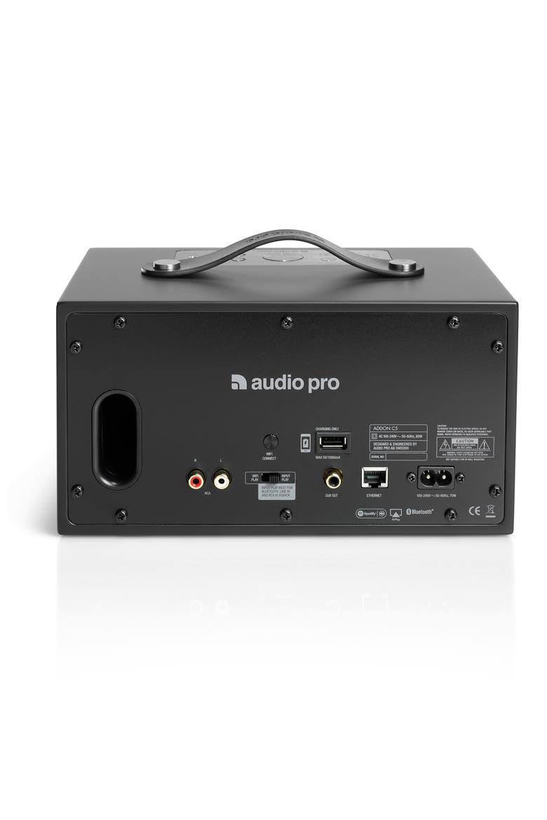 Addon C5 Wi-Fi Multi Room Bluetooth® Speaker, Alternate, color, COAL BLACK