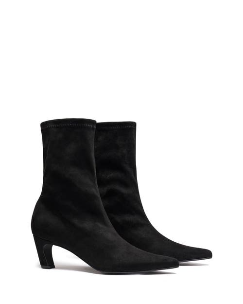 Therapy Australia Sacha Bootie in Black Stretch Microfibre at Nordstrom, Size 6