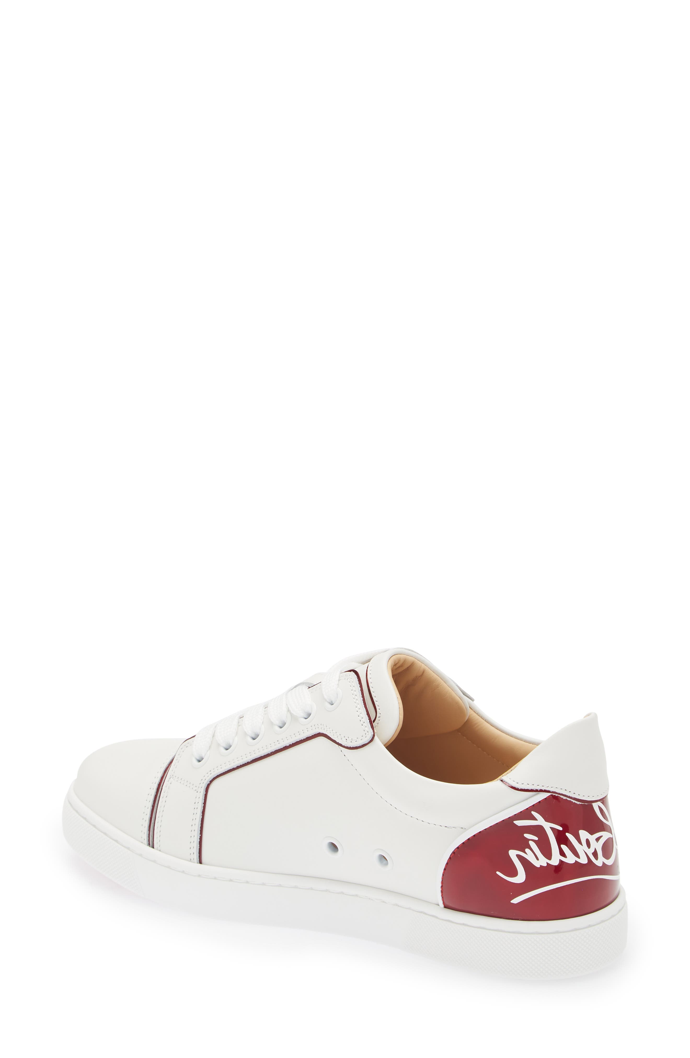 Christian Louboutin Fun Viera Low Top Sneaker, Alternate, color, Bianco