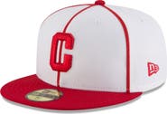 New Era Men's New Era White/Red Pittsburgh Crawfords Cooperstown Collection Turn Back The Clock 59FIFTY Fitted Hat