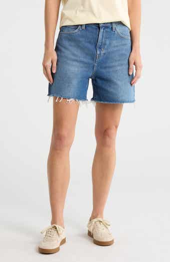 FRAME The Easy Fray Hem Denim Shorts