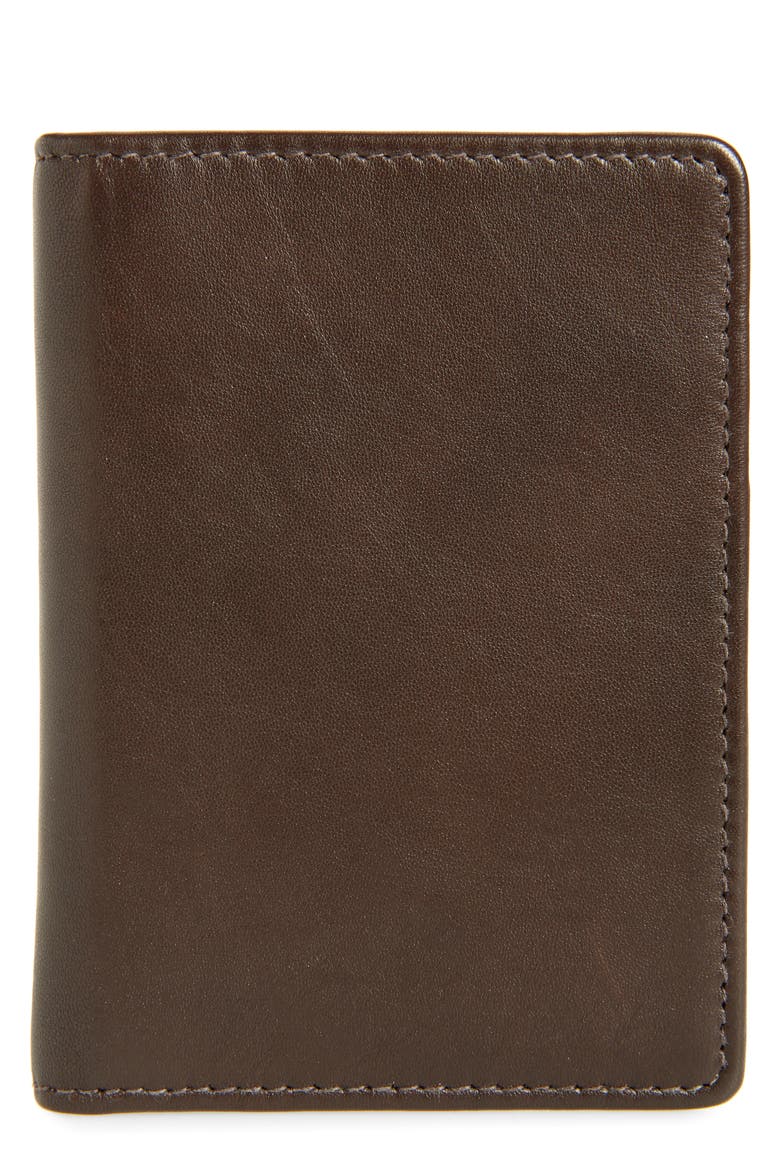 Liam Leather Folding Card Case, Main, color, BROWN EARTH