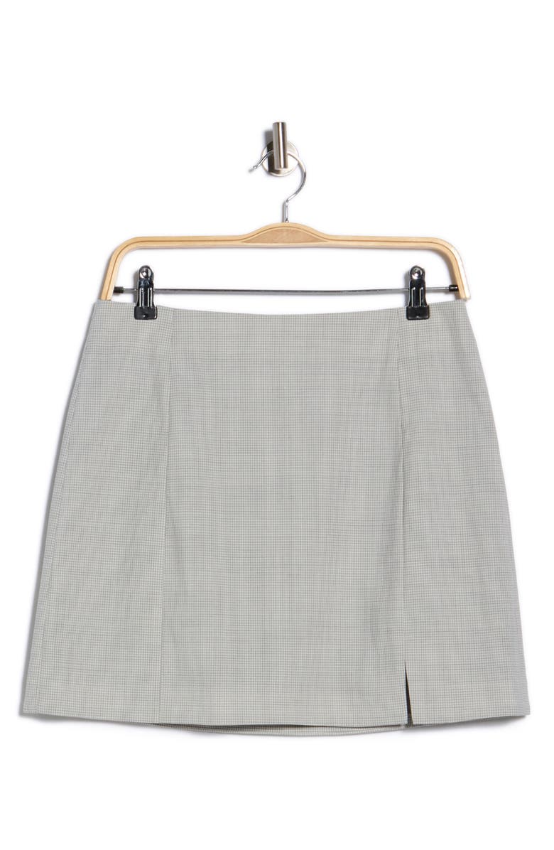 Theory Wool Blend Miniskirt, Alternate, color, Grey