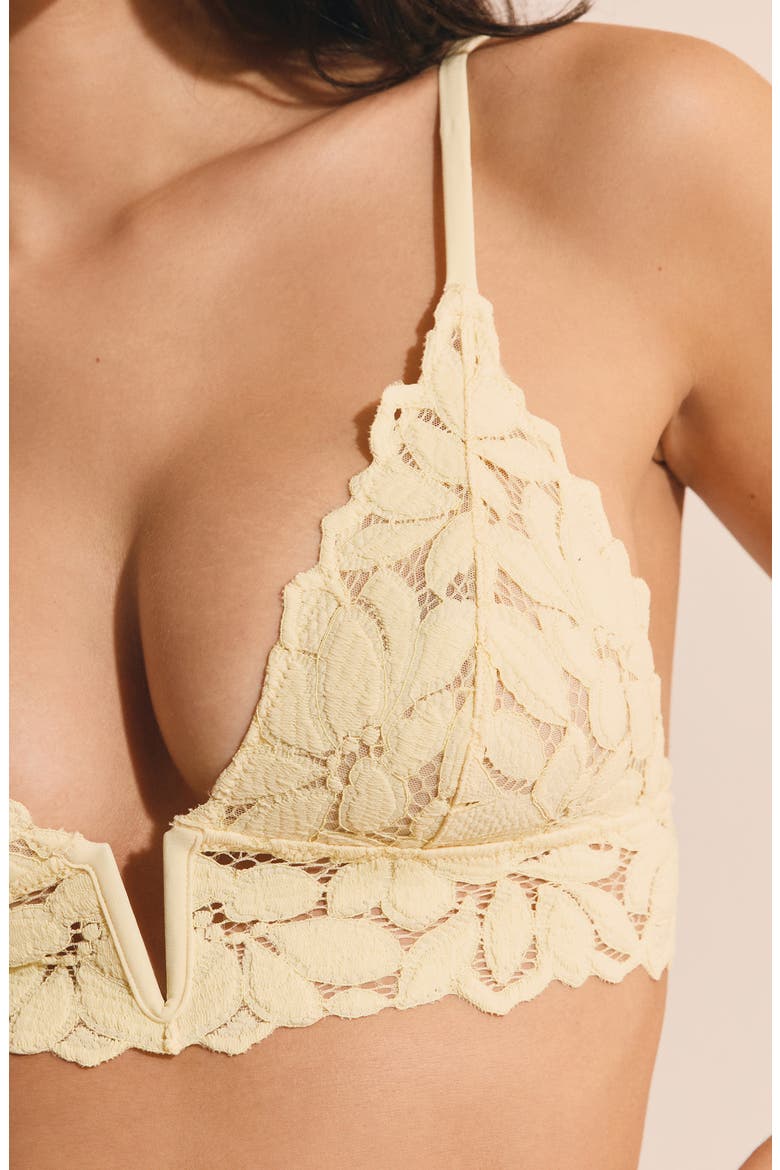 Celeste Triangle Bralette, Alternate, color, VANILLA