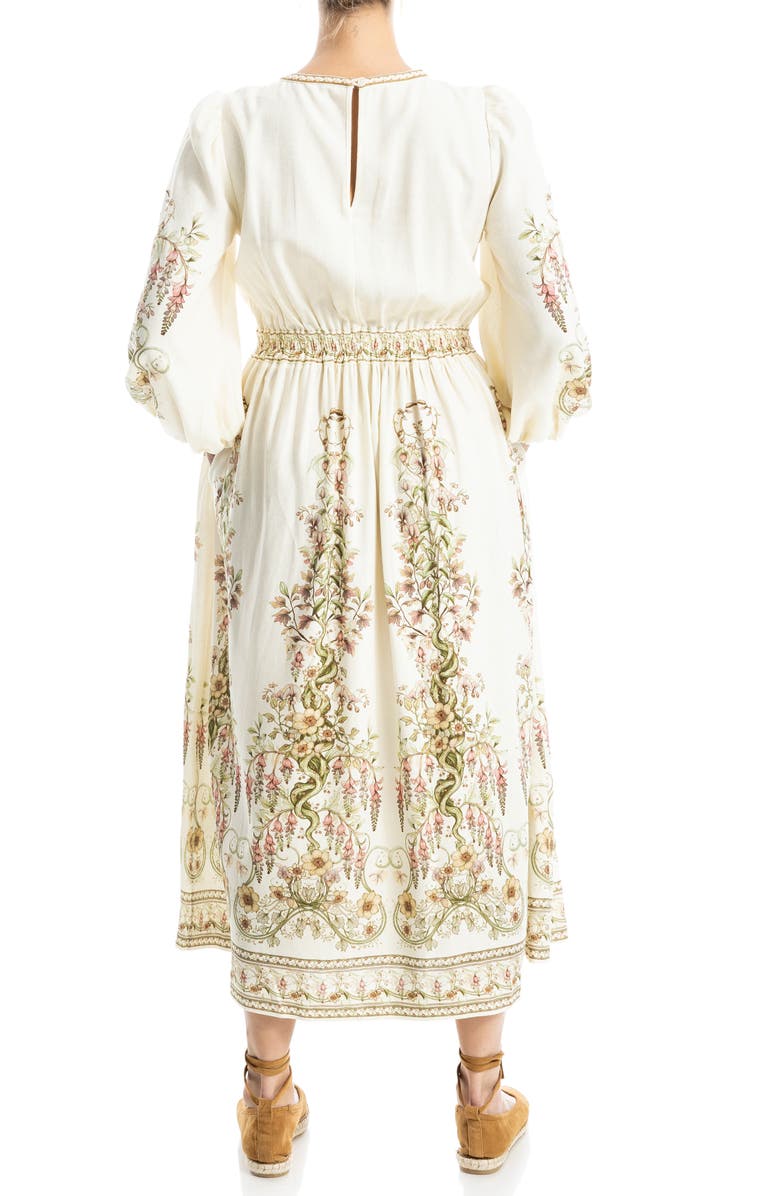 MAX STUDIO Floral Balloon Sleeve Maxi Dress, Alternate, color,