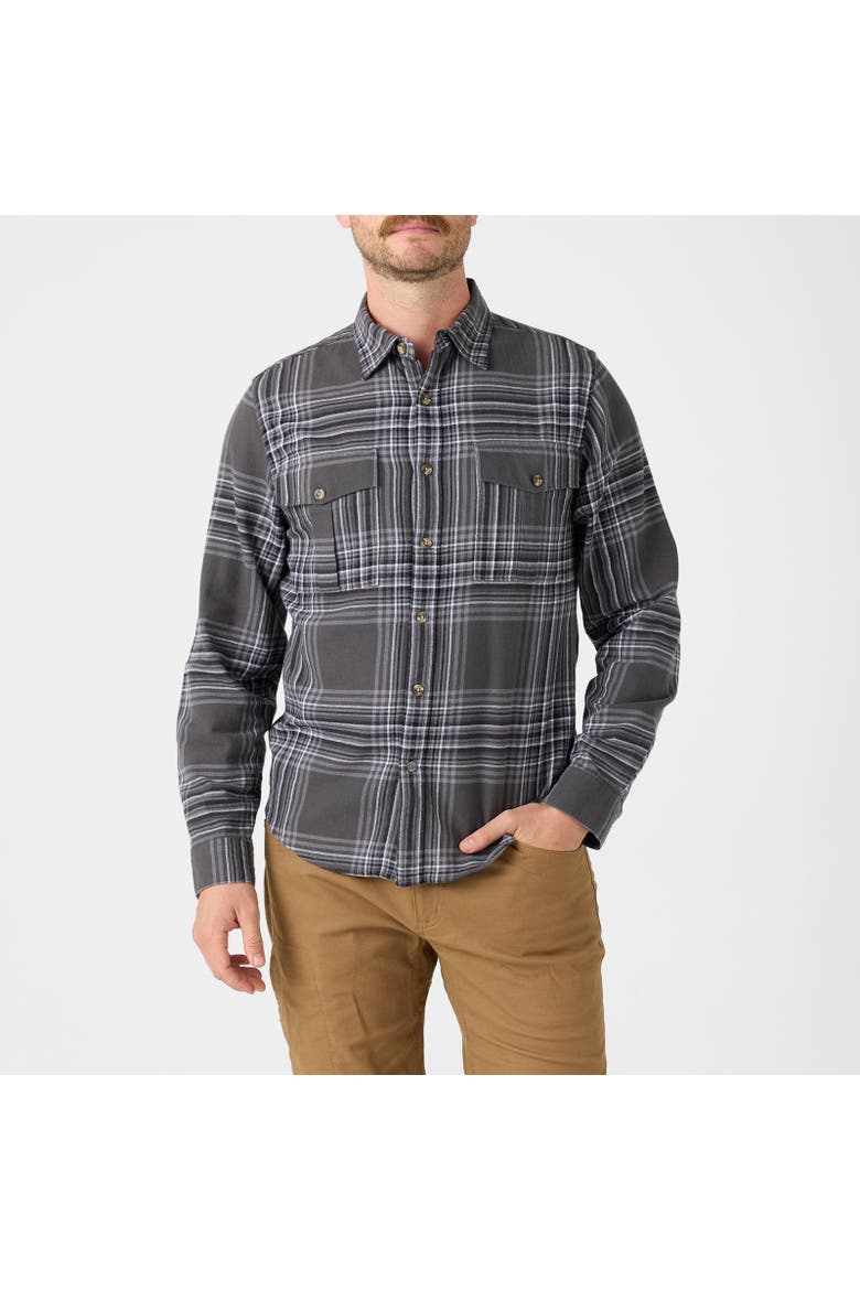 Noda Flannel Shirt, Alternate, color, Black