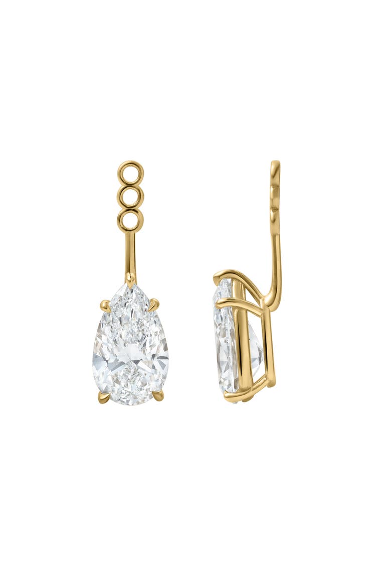 Evelyn 14K Gold Pear Lab Grown Diamond Earring Jackets -10 Cts, Main, color, 14K Yellow Gold