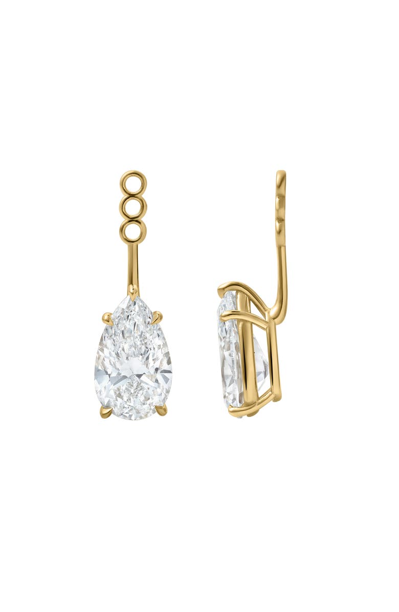 LuvMyJewelry Evelyn 14K Gold Pear Lab Grown Diamond Earring Jackets -10 Cts, Main, color, 14K Yellow Gold