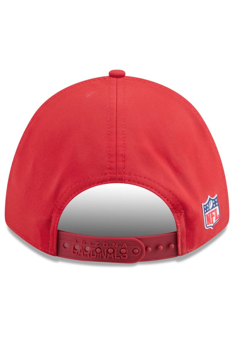 Men's New Era Cardinal Arizona Cardinals 2025 Sideline  M-Crown 9FORTY Adjustable Hat, Alternate, color, Cardinal