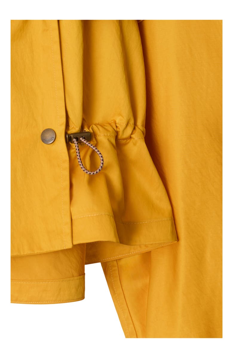 Burberry Satin Hooded Trench Jacket, Alternate, color, Pear