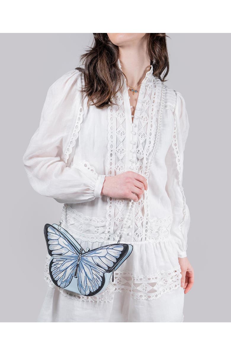 Fable England Blue Butterfly Bag, Alternate, color, Blue