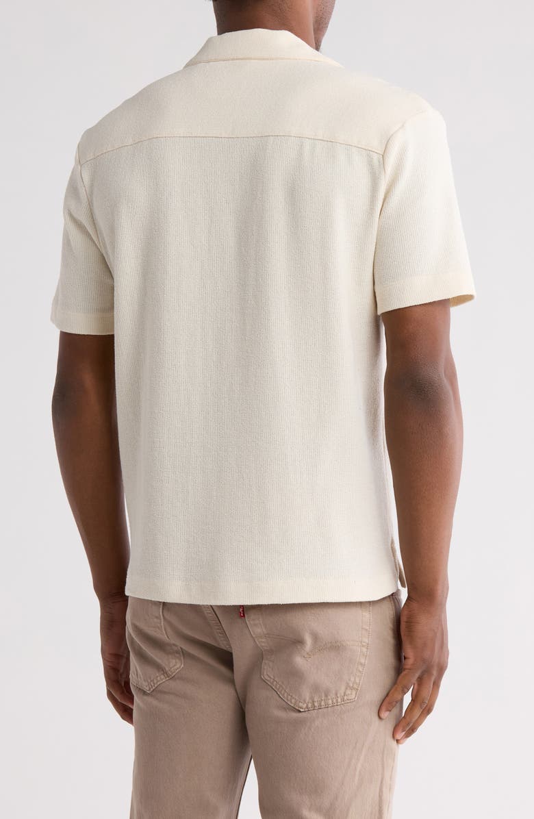 DENIM AND FLOWER Textured Camp Shirt, Alternate, color,