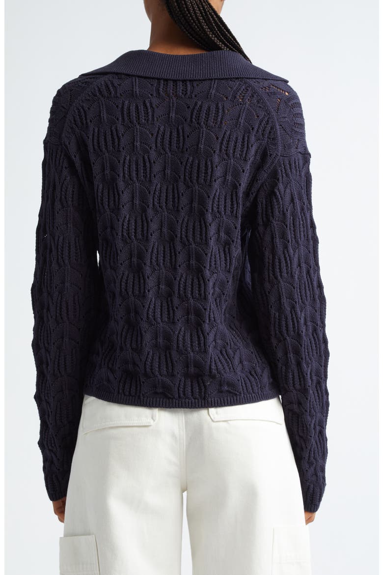 Baja Pointelle Sweater, Alternate, color, COASTAL BLUE