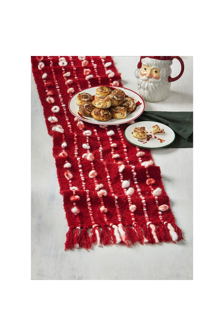 Tis The Season Red Cotton Table Runner Perfect for Winter Decor, Alternate, color, Red