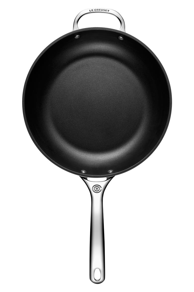 11-Inch Toughened Nonstick PRO Deep Frying Pan, Alternate, color, BLACK