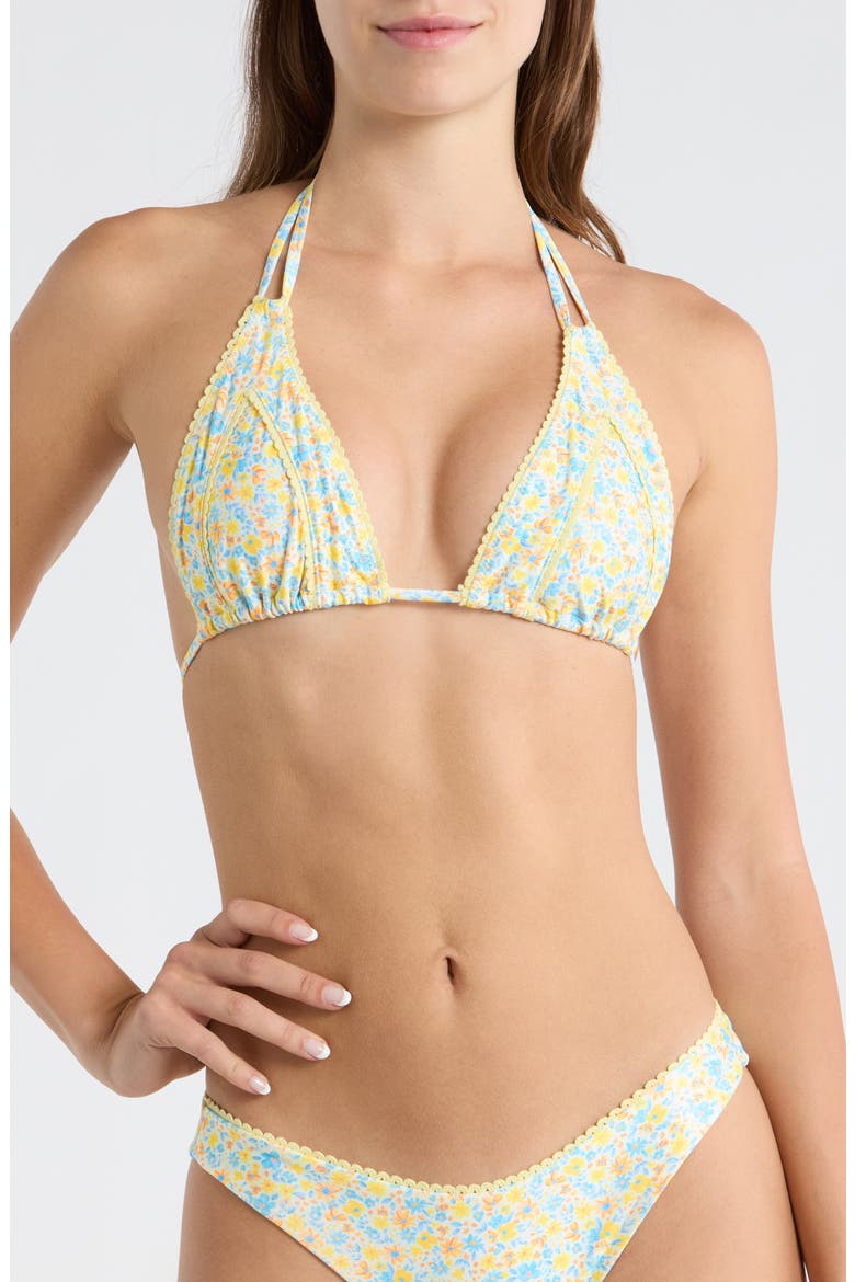 Decorative Panel Halter Bikini Top, Main, color, DREAMY DAZE