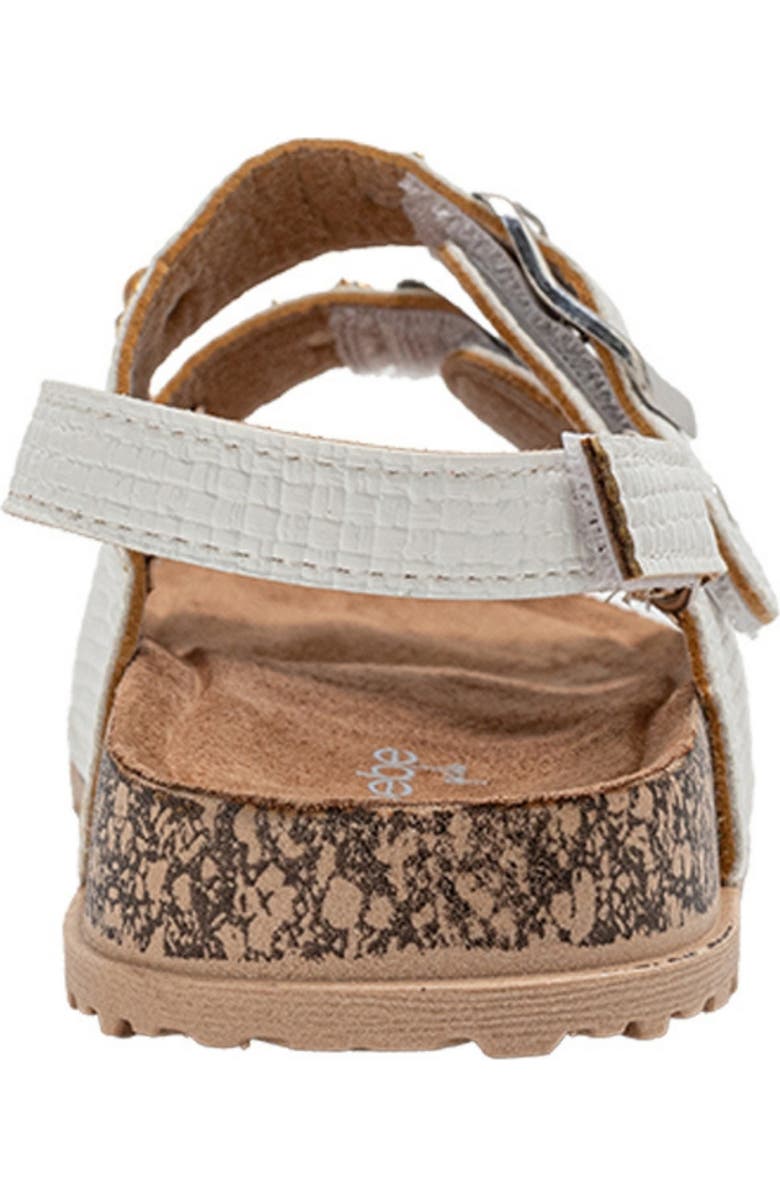 bebe Kids' Rosie Footbed Sandal, Alternate, color, White