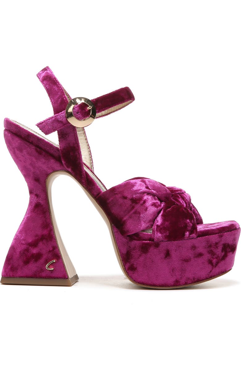 Circus NY by Sam Edelman Audrea Platform Sandal, Alternate, color, Magenta Velvet