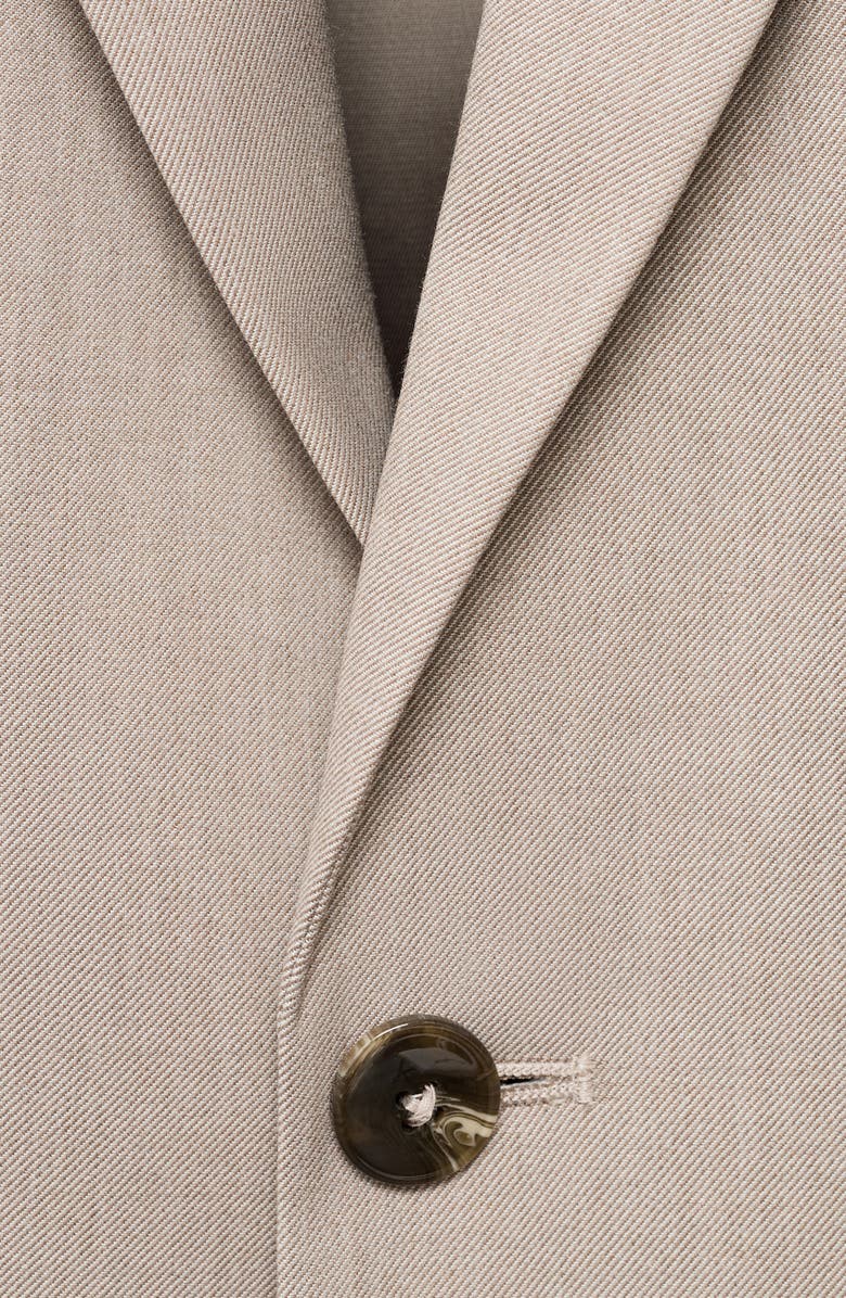 MANGO Superslim Fit Stretch Sport Coat, Alternate, color, Sand