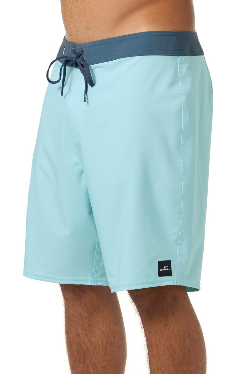 O'Neill Hyperfreak Heat Board Shorts, Alternate, color, Pastel Turquoise