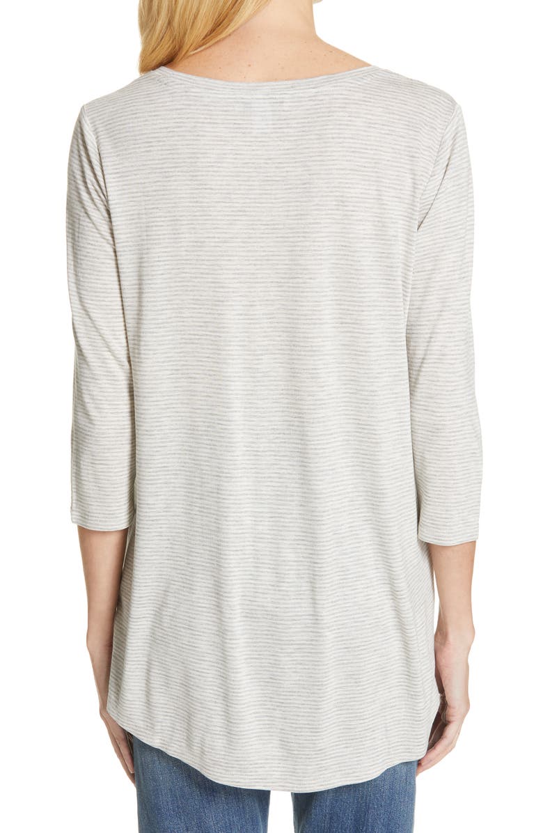 Nordstrom Signature Mini Stripe Tee, Alternate, color, 