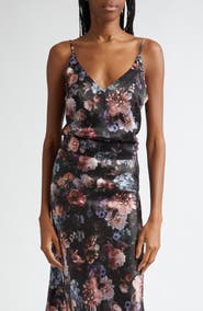 L'AGENCE Gabriella Print Silk Camisole