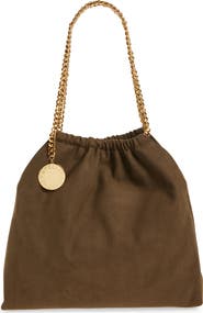 Stella McCartney Medium Falabella Faux Suede Drawstring Tote