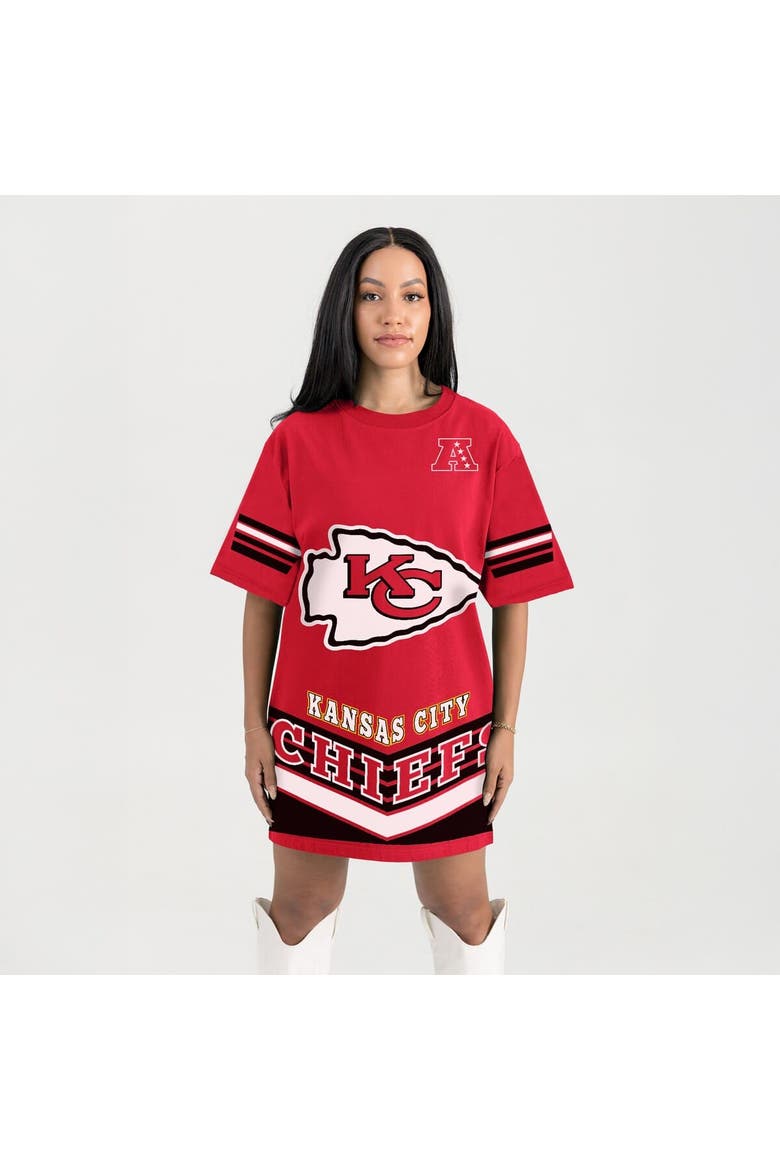 Women's Gameday Couture Red Kansas City Chiefs Perfect Score Vintage T-Shirt Dress, Main, color, Red