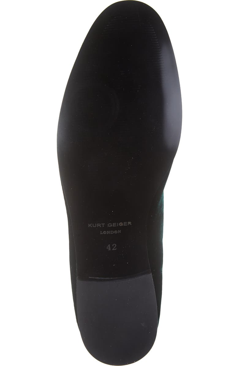 Kurt Geiger London Ace Eagle Velvet Loafer, Alternate, color,