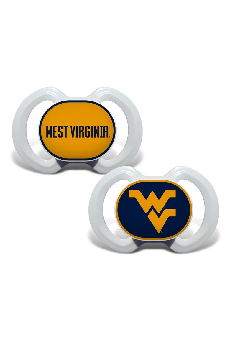 West Virginia Pacifier 2-Pack, Main, color, Multicolor