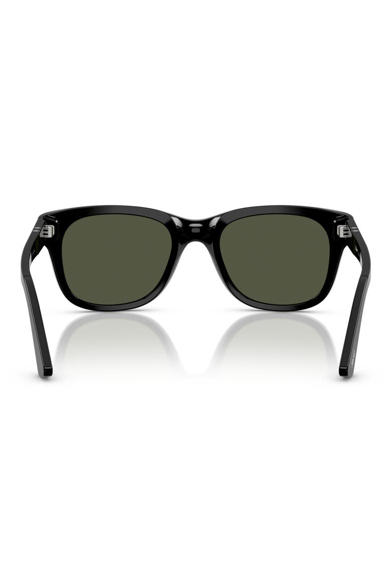 Gender Inclusive PO3372S 53mm Square Sunglasses, Alternate, color, BLACK / GREEN