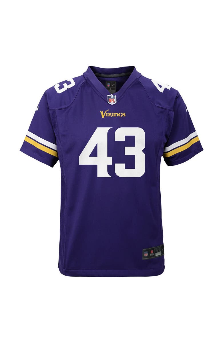 Nike Youth Nike Andrew Van Ginkel Purple Minnesota Vikings Youth, Alternate, color, Purple
