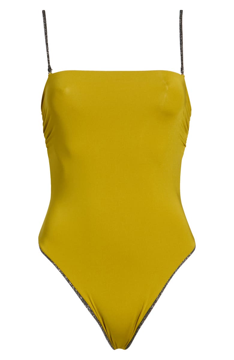 Maaji Ohana One-Piece Swimsuit, Alternate, color, Black