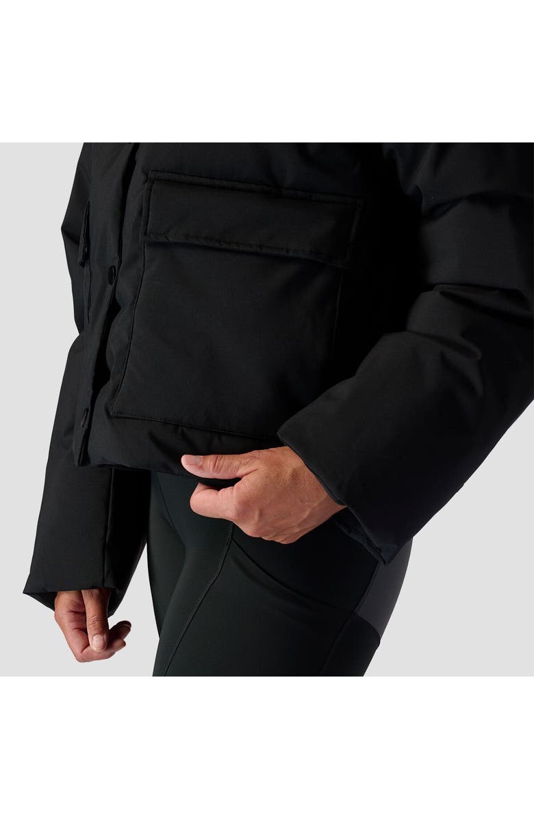 Stoic Crop Boxy Snap Front Puffer - Women's, Alternate, color, Black