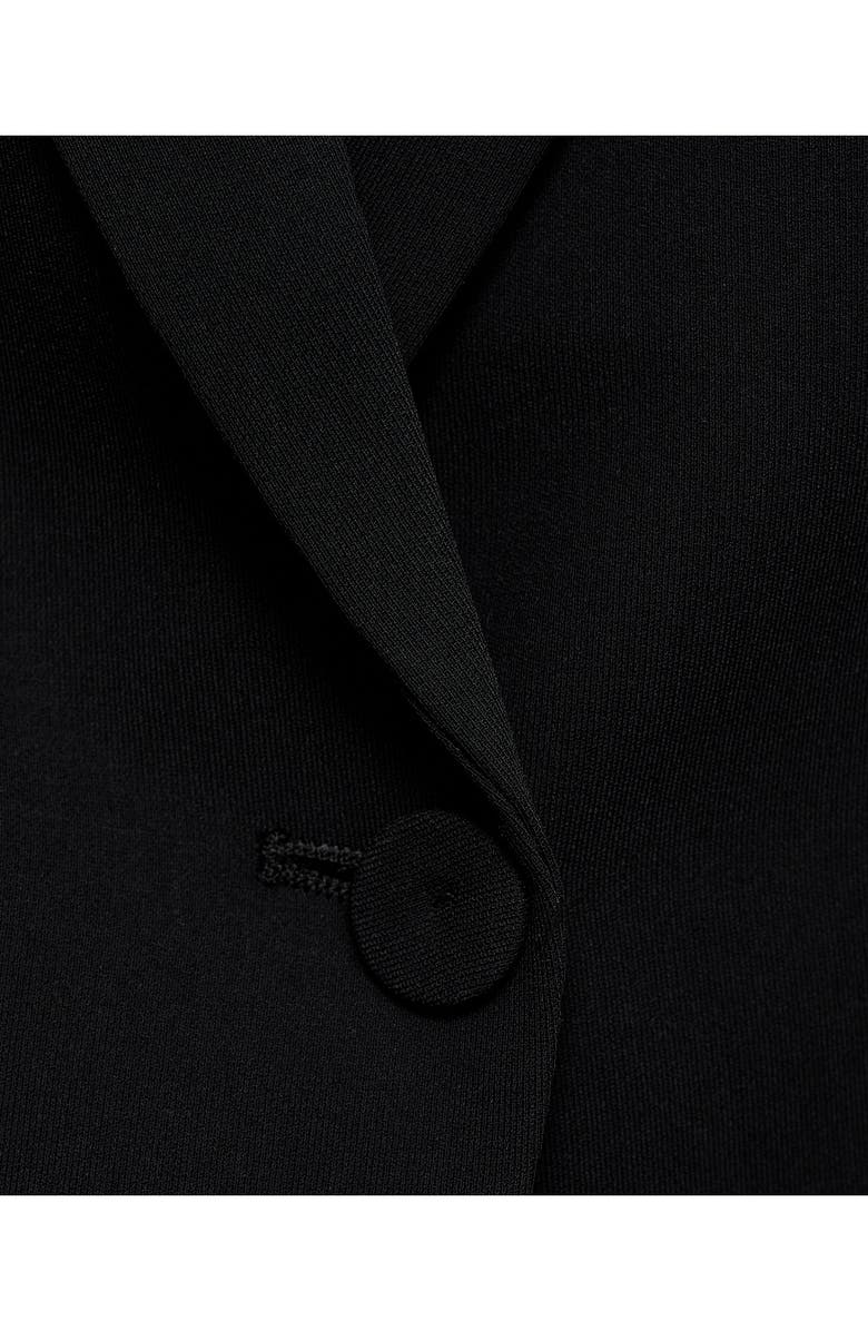 MANGO Structured Suit Jacket, Alternate, color, Black