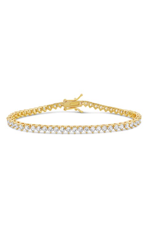 Round Cubic Zirconia Tennis Bracelet