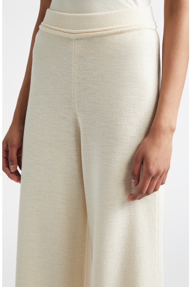 Romy Legacy Crepe Kit Ankle Wide Leg Pants, Alternate, color, ECRU