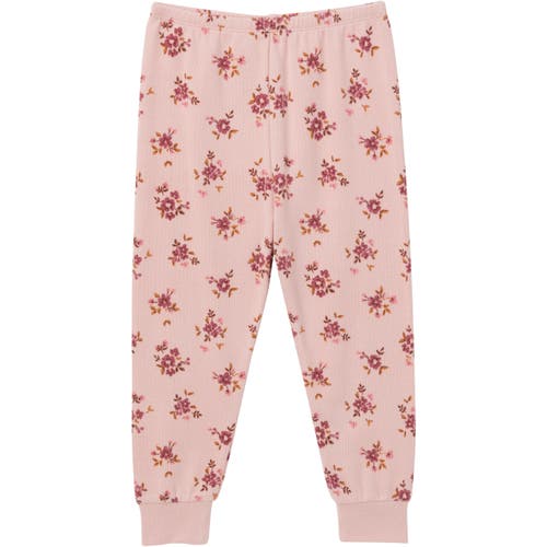 Modern Moments™ By Gerber Hacci Pajama Top & Pant Set In Light Rose Dahlia Toss