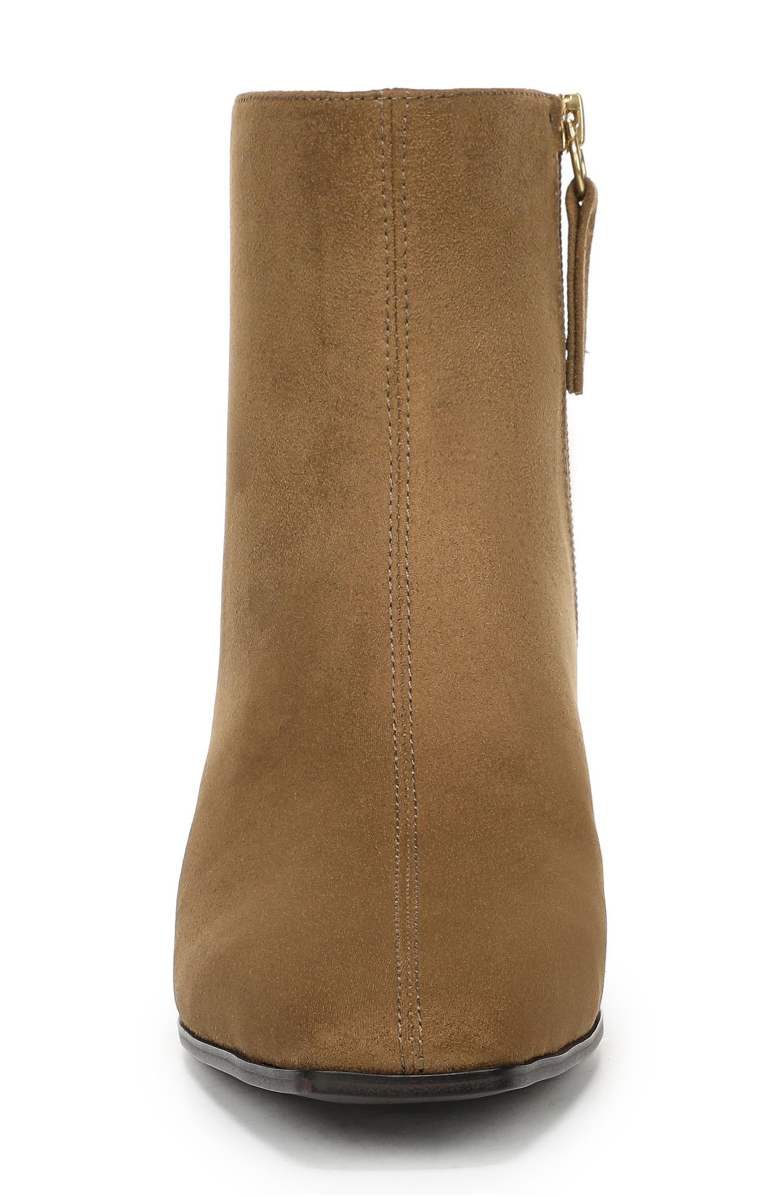 Finella Faux Leather Bootie, Alternate, color, BROWN